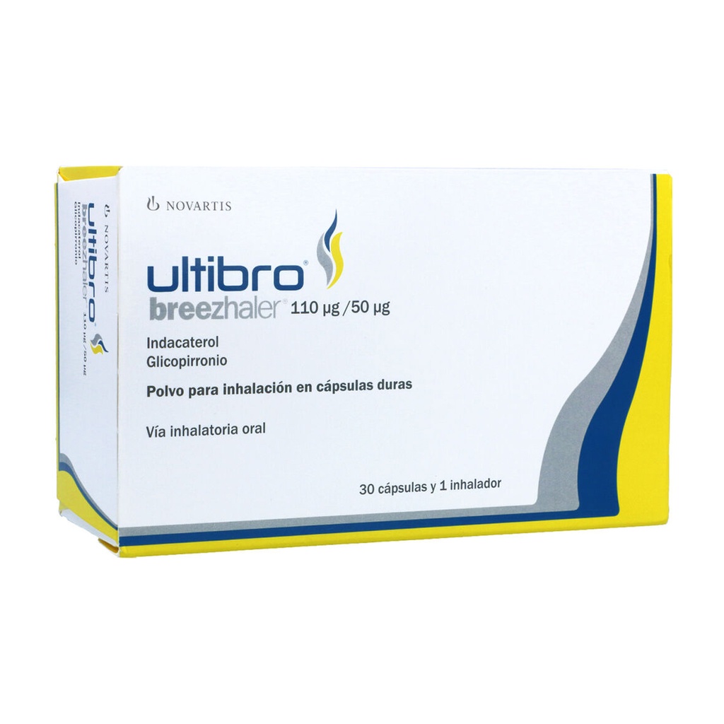 ULTIBRO 110µg/50µg 30 CÁPSULAS + 1 INHALADOR | Tu Farmacia Actual